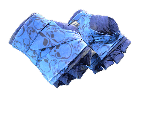 ★ Hand Wraps | Cobalt Skulls (Well-Worn)